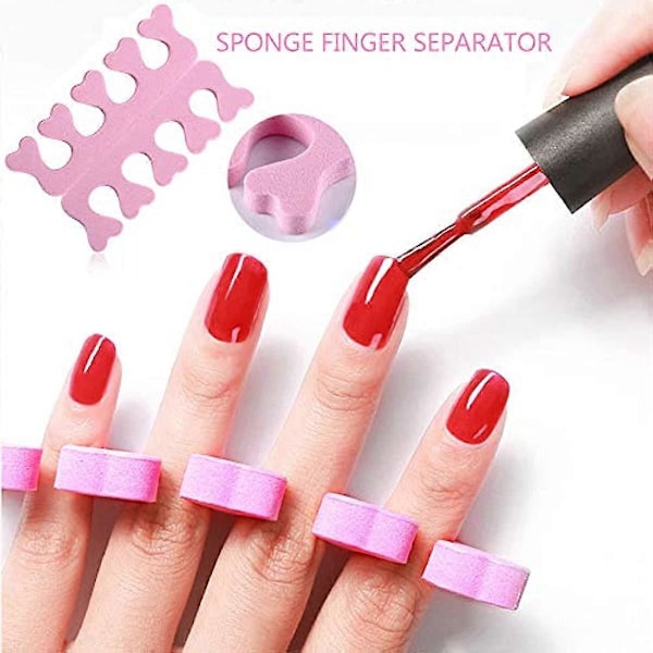Kaxich Nagelkonst Kit Nagelkonstset 15st Nagelpenslar 5st Dotting Pens 24 Olika DIY Rhinestones 10 Rullar Nagelband Nagelbandstång en