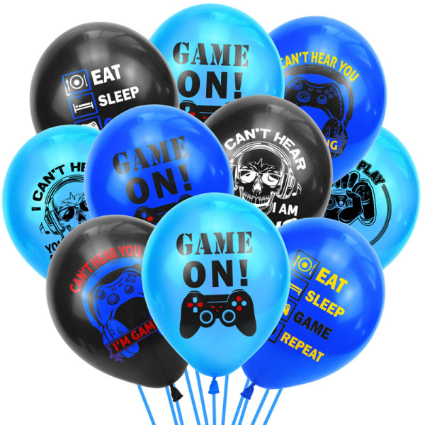 Ballonger för födelsedagsfest med Gamepad-tema