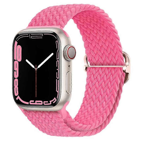 Armband Kompatibelt med Apple Watch Armband, 38 mm, 40 mm, 41 mm, för Män och Kvinnor, Justerbart Elastiskt Armband Kompatibelt med iWatch Series pink2 42 mm 44 mm 45 mm 49 mm