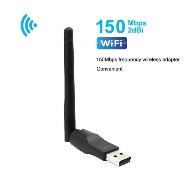 Mini trådlös Wifi Adapter 150 Mbps 20dbm Antenn USB Wifi Recei