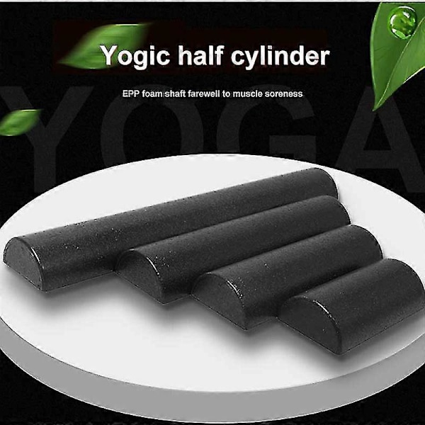 30*7,5 cm Halvrund EPP Foam Roller Skumrulle Pilates Fitness Gym Träningsblock med Massage Flytande Punkt 1pcs 60cm