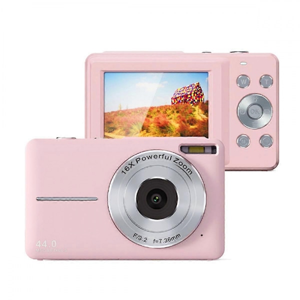1080P HD Digitalkamera 44MP Kompaktkamera för Flickor, Pojkar
