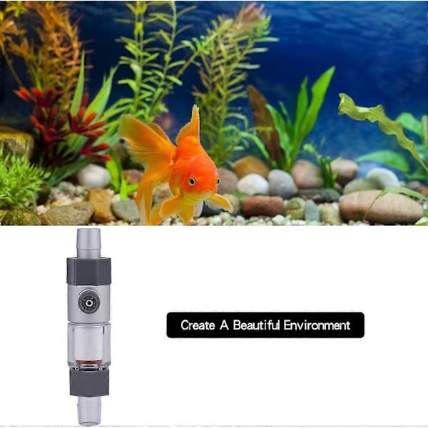 CO2 Diffuser, CO2 Reaktor Akvarium CO2 Diffuser Atomiser Bubbelräknare CO2 Diffuser för Akvarieväxter Akvarium Tillbehör (12/16mm)