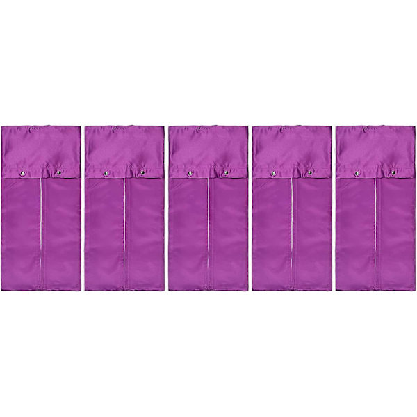 Satin Perukpåsar Hårförlängningar Förvaringspåsar Peruker Buntar Förpackningsverktyg Organiserare Rese Presentpåsar Buntar Hårdelar Hästsvans Peruk Satin Bärväska Purple*5 Pieces 60*29cm