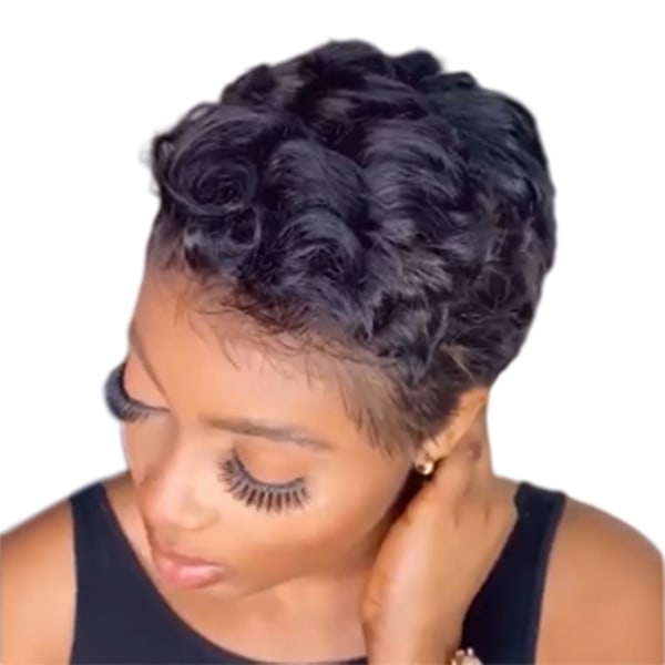 Rakt hår 360 spets Bob Ladies Peruk Värmebeständig fiber