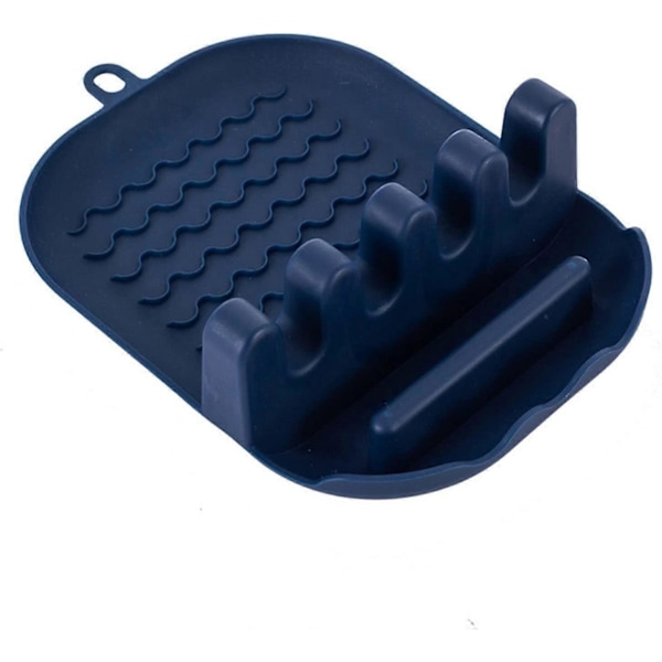 FCSHFC Skedstöd Kreativ Enkel Skedhållare Köksredskap Hållbar Plastbricka Spatelhållare Matlagningsredskapshållare (Färg: Rosa) Blue