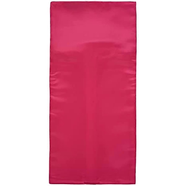 Satin Perukpåsar Hårförlängningar Förvaringspåsar Peruker Buntar Förpackningsverktyg Organiserare Rese Presentpåsar Buntar Hårdelar Hästsvans Peruk Satin Bärväska Rose Red*5 Pieces 60*29cm