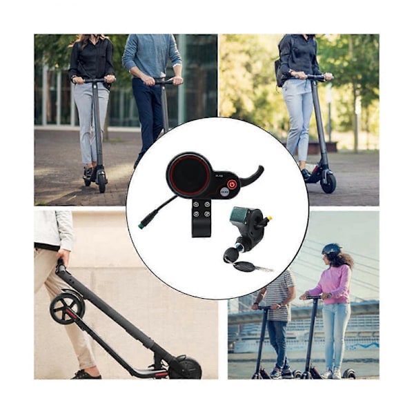 TF-100 Display Dashboard 5Pin+3PIN Tändningslås Nyckel Scooter Skateboard Hastighetsmätare för Elektrisk Sc