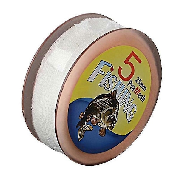 5m karpfiskeutrustning pva mesh vattenlösligt nät lösligt bete refill feeder bag (25mm)