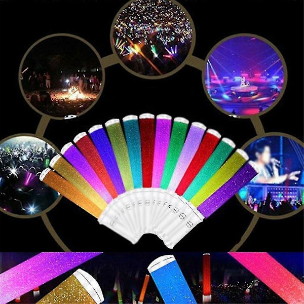 15 färgers supercoola performance props LED blinkande glow sticks för konsertfest