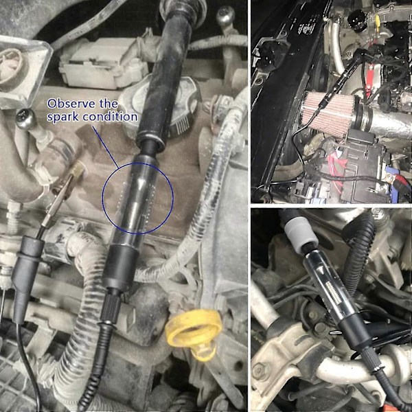 Tändstiftstestare Motor Tändspole Testare Diagnostikverktyg