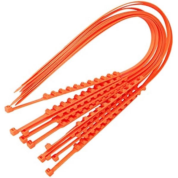 Vinter Bil Däck Anti Snökedjor Universella Nödfordon Anti-Slip Kabel Buntband Engångs Snökedjor För Bilar Utomhus Nödhjul Däck Ca Single tooth