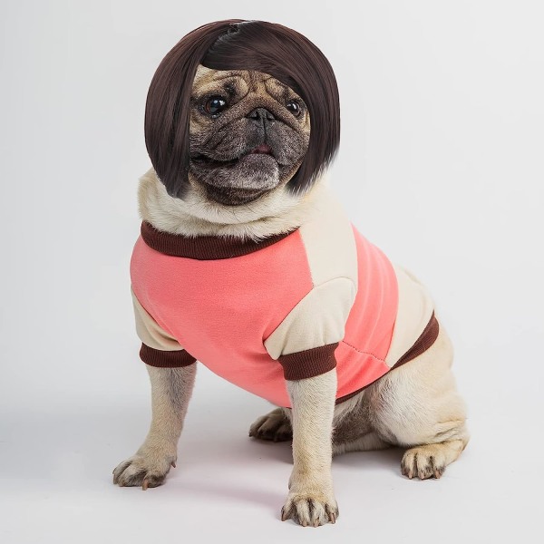 Cobee Funny Dog Cat Cosplay Peruk, Pet Peruk-Justerbar