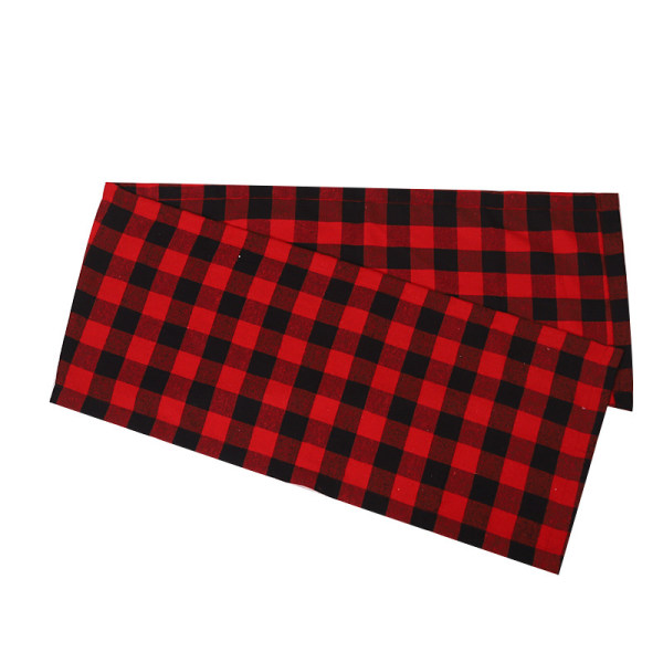 Röd och svart rutig bordsduk Cover