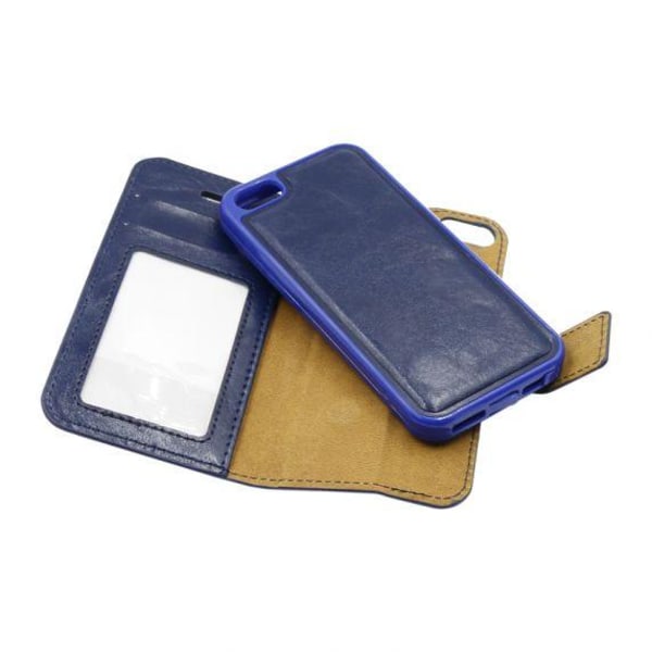 Detachable Leather Case For iPhone 5/5S/5SE Blue