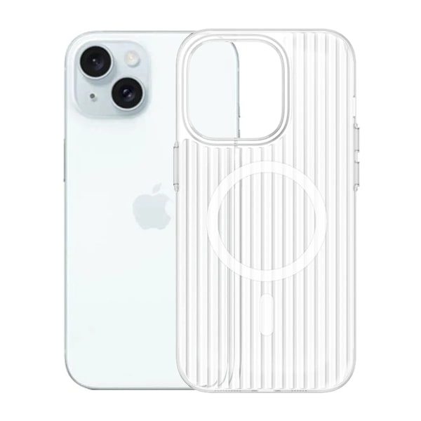 iPhone 14/13 Mobilskal Korrugerad - Transparent