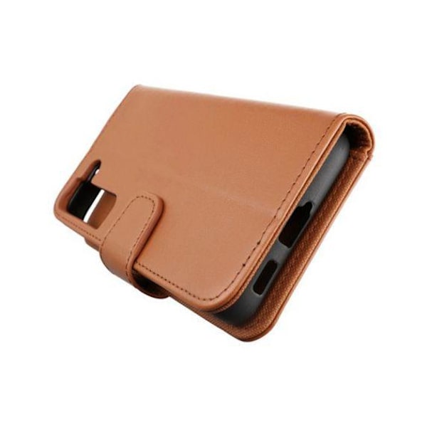 RV Magnetiskt Plånboksfodral - Samsung S22 Plus - Guldbrun