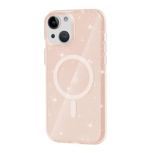iPhone 15 Plus /14 Plus Mobilskal Glitter Magsafe - Guld