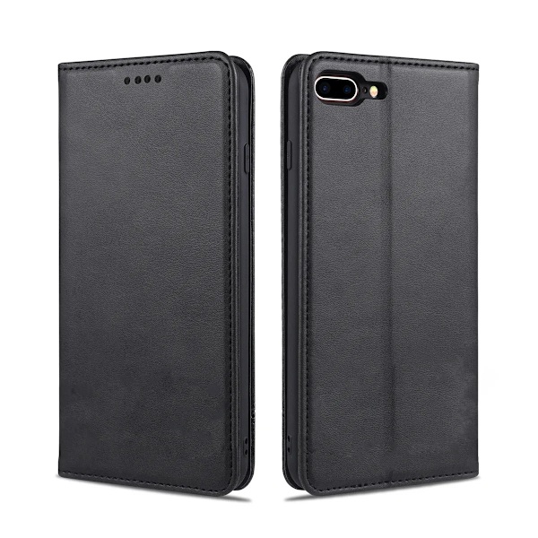 iPhone 7/8 Plus Plånboksfodral Magnet Rvelon - Svart