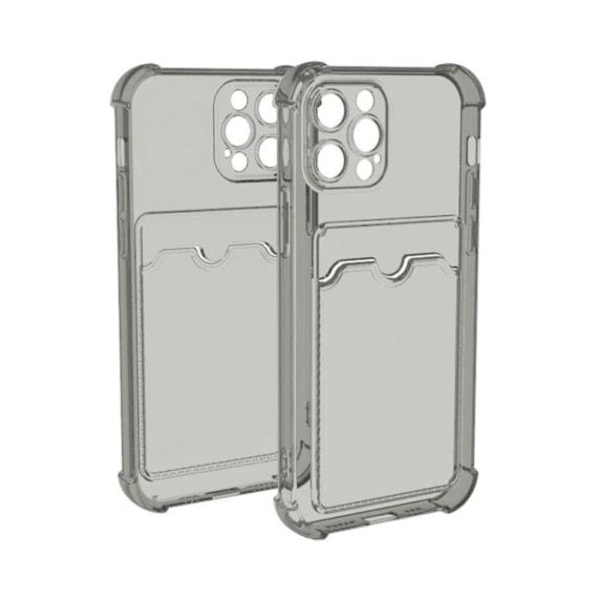 iPhone 12 Pro TPU Shockproof Protective Wallet Case Black