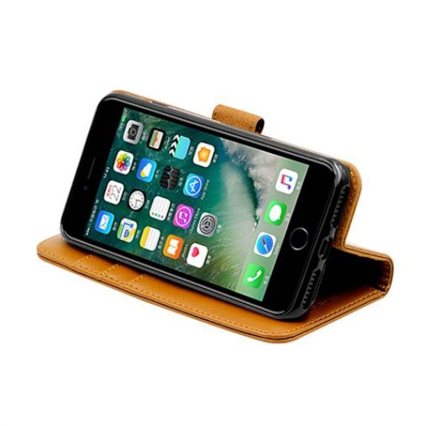 Flip Stand Leather Case For iPhone 7 plus/8 plus Brown