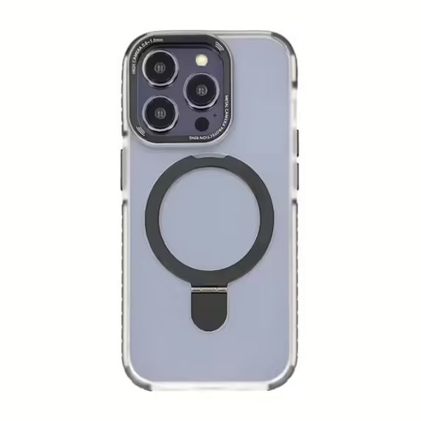 iPhone 15 Pro Max Mobilskal med Magsafe och Stativ - Svart