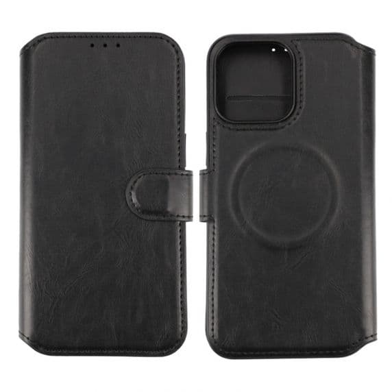 iPhone 15 Pro Max Plånboksfodral med Magsafe Rvelon - Svart