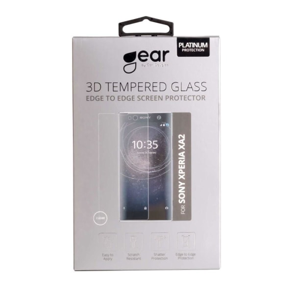 Gear Skärmskydd i Härdat Glas 3D för Sony Xperia XA2