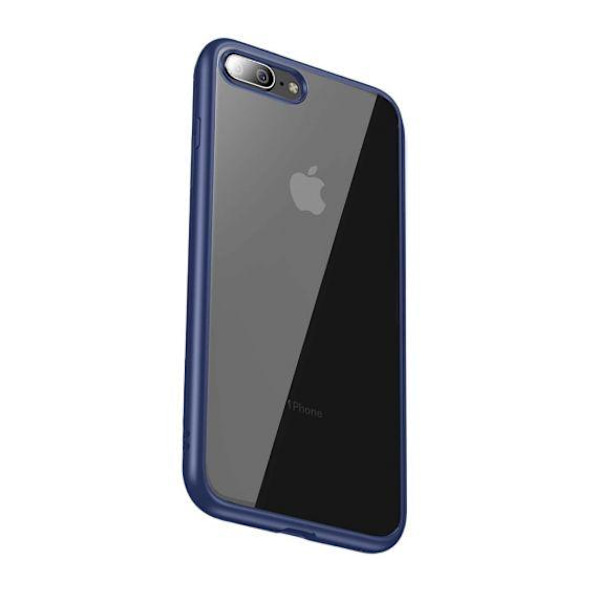 iPhone 7 Plus/8 Plus Transparent Shockproof With TPU Edge Case Blue