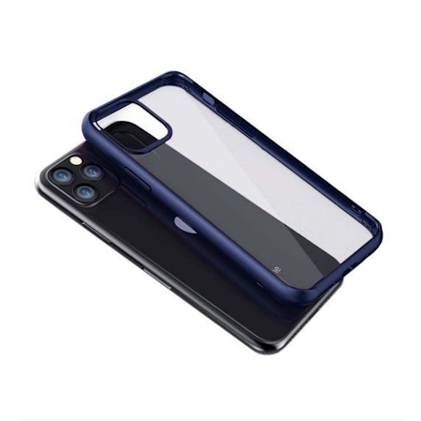 iPhone 11 Pro Max Transparent Shockproof With TPU Edge Case Blue