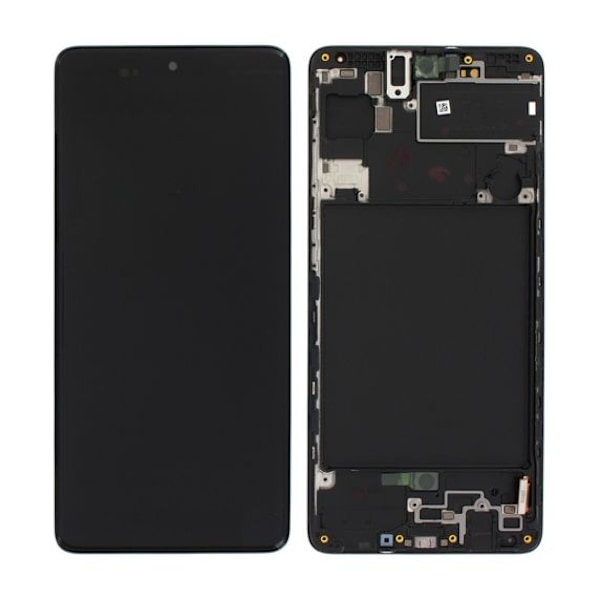 Samsung Galaxy A71 Skärm med LCD Display + Ram - Svart