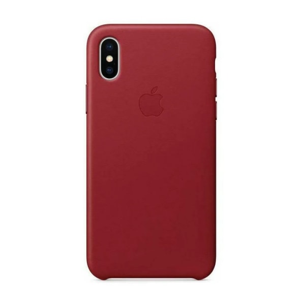 Apple iPhone X Skal i Läder - Röd
