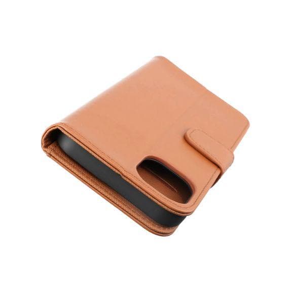 iPhone 14 Plus Plånboksfodral Extra Kortfack Rvelon Färg Brun
