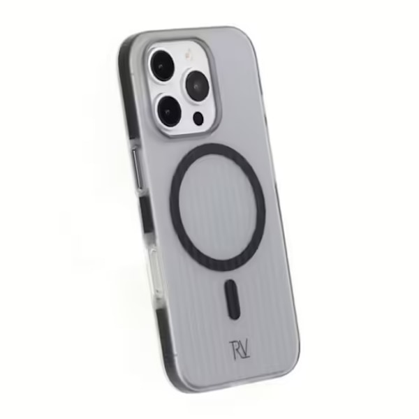 iPhone 16 Pro Mobilskal Korrugerad Magsafe Rvelon - Svart