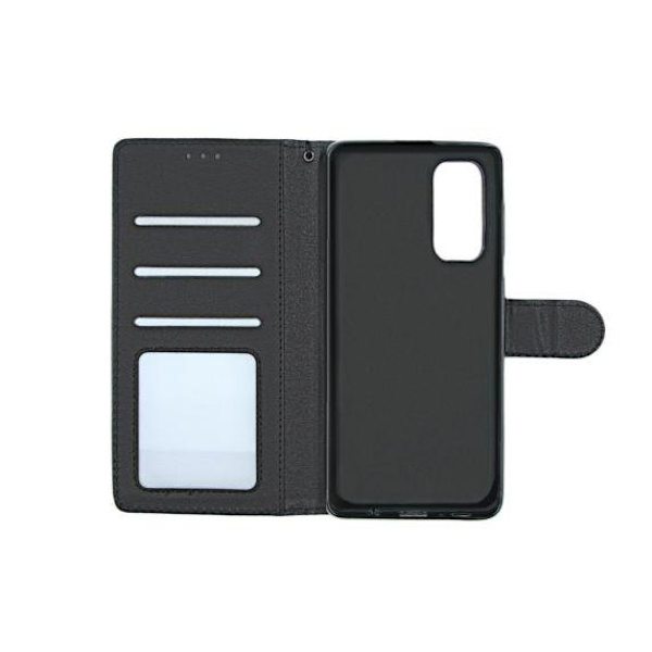 Flip Stand Leather Wallet Case For Samsung Galaxy S20 Plus Black