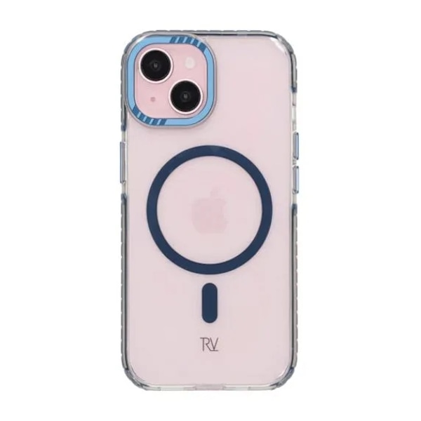 iPhone 15 Rvelon Mobilskal Magnet Förstärkt - Blå