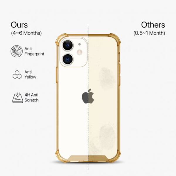 iPhone 12 mini Shockproof Case Gold