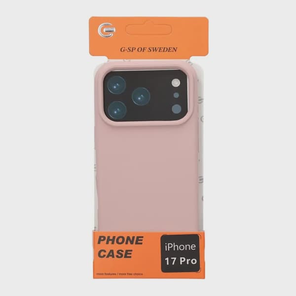 Mjukt Silikonskal för iPhone 17 Pro - Sandrosa