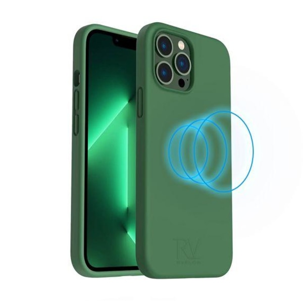 RV Liquid Silicone Case With Magsafe For iPhone 14 Pro Green