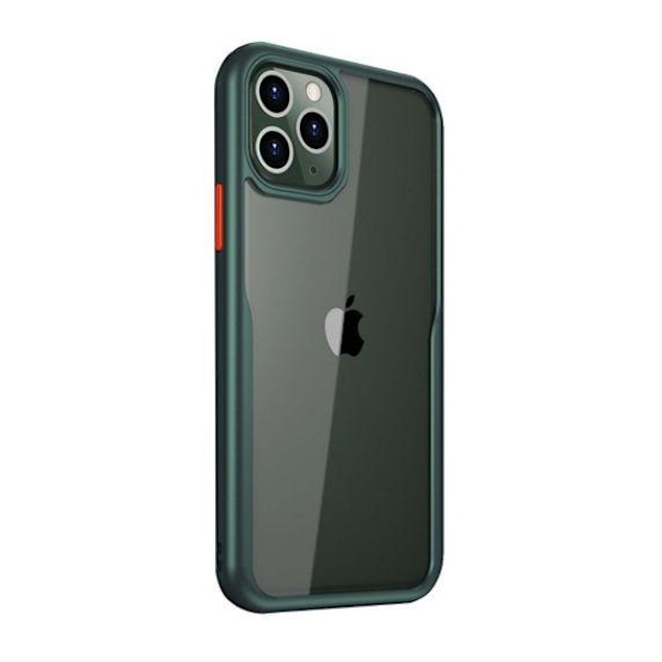 PC Cover Transparent With TPU Edge Protective Case Green For iPh