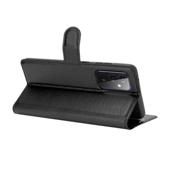 Flip Stand Läderfodral till Samsung Galaxy A52 5G Svart