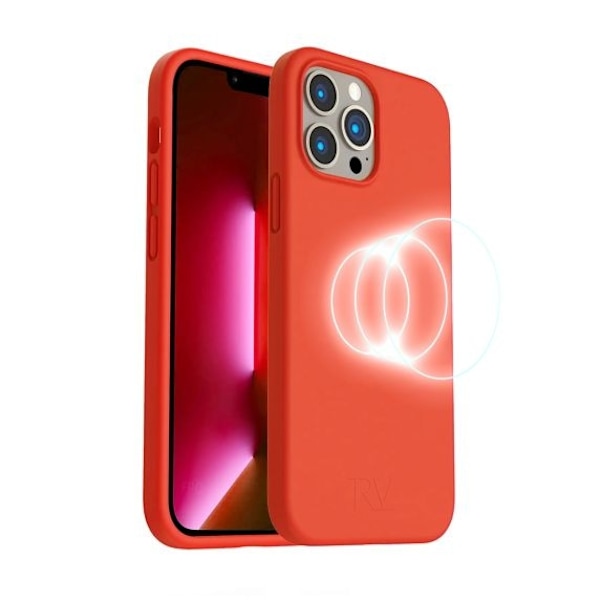 RV Liquid Silicone Case With Magsafe For iPhone 14 Pro Rosa