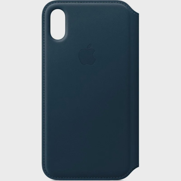 Apple iPhone X Leather Folio – Cosmos Blue