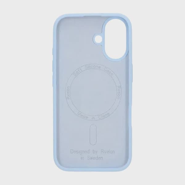 Rvelon Mobilskal Silikon MagSafe för iPhone 17 - Ljusblå