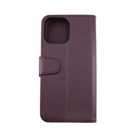 RV Plånboksfodral Extra Kortfack och Stativ - iPhone 13 - Mörklila