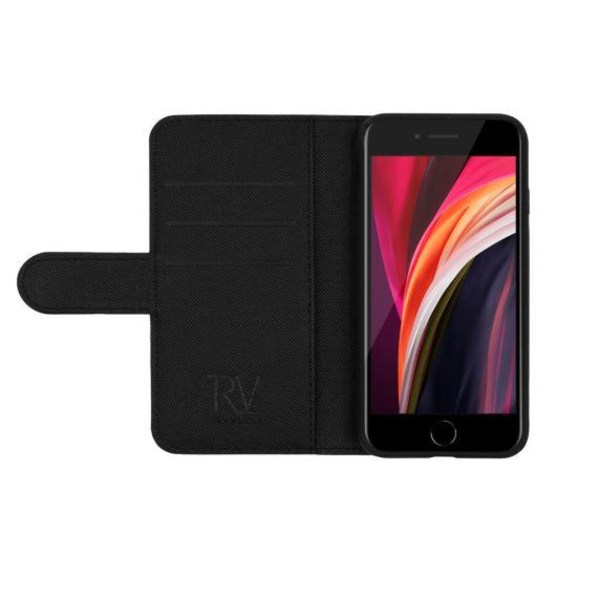 RV Plånboksfodral iPhone 7/8/SE 2020 Magnetiskt - Svart