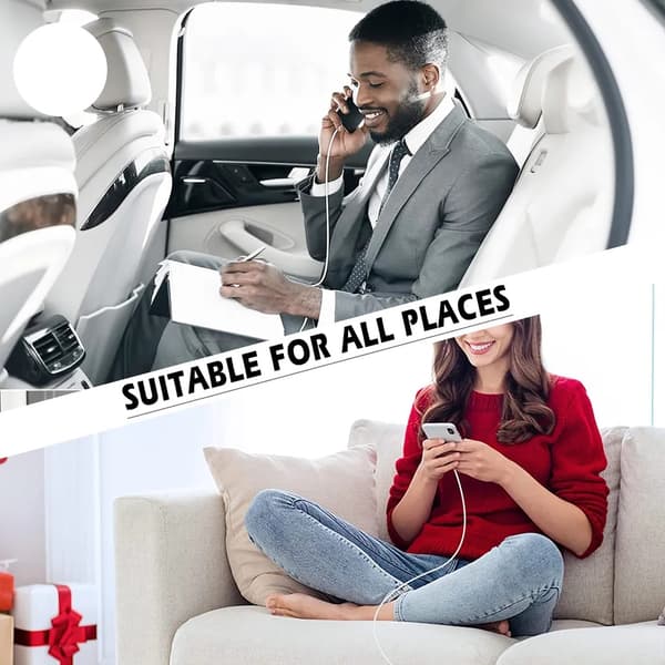 SiGN Snabbladdningskabel USB-C till USB-C 60W, 3A, 2m USB-C PD - Vit