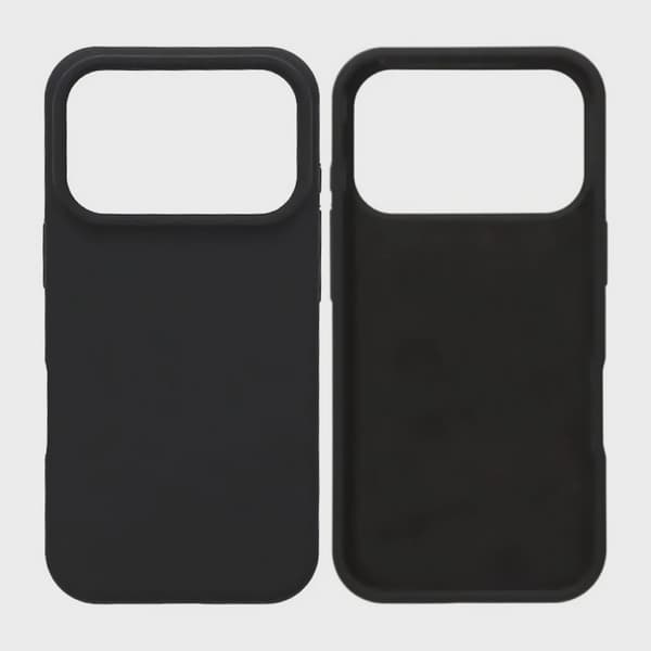 Mjukt Silikonskal för iPhone 17 Pro Max - Svart
