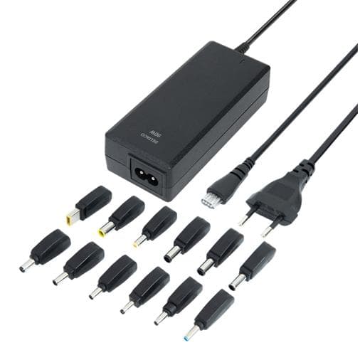 90W Universal Laptop Wall Charger Svart