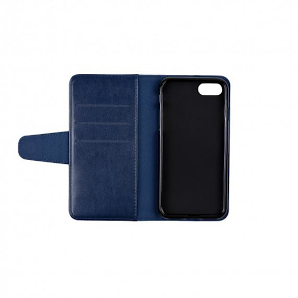 Flip Stand PU Leather Kickstand Card Case Blue For iPhone 7 Plus/8 Plus